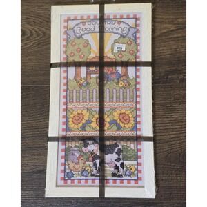 Cross Stitch Kit Design Works Crafts #9458, titled "Country Good Morning"